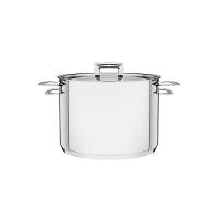 Caldeirão Brava Tramontina Em Aço Inox Fundo Triplo Com Tampa Plana E Alças 20 Cm 4,6 L Tramontina