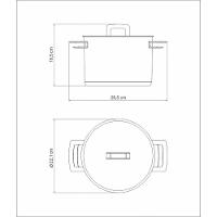Caldeirão Brava Tramontina Em Aço Inox Fundo Triplo Com Tampa Plana E Alças 20 Cm 4,6 L Tramontina - 7