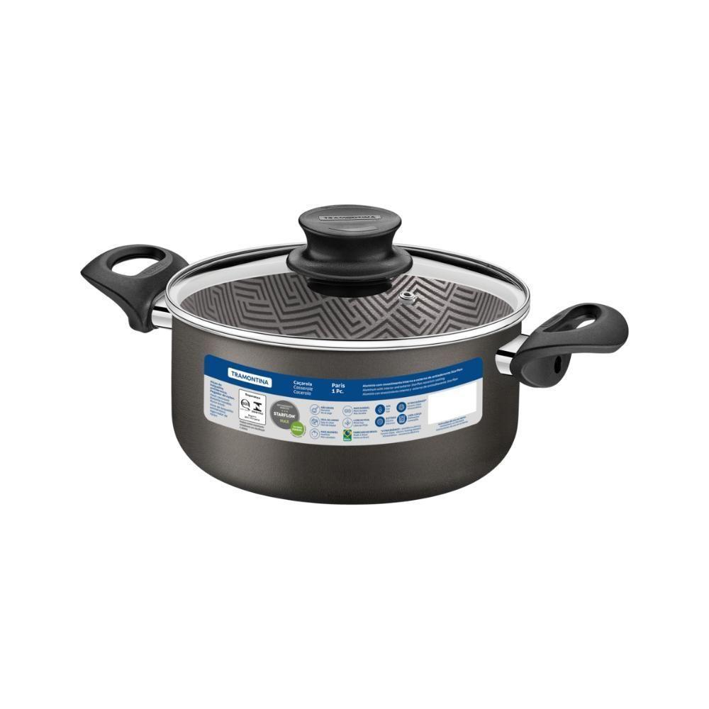 Caçarola Tramontina Paris Antiaderente Starflon Com Tampa D - 7
