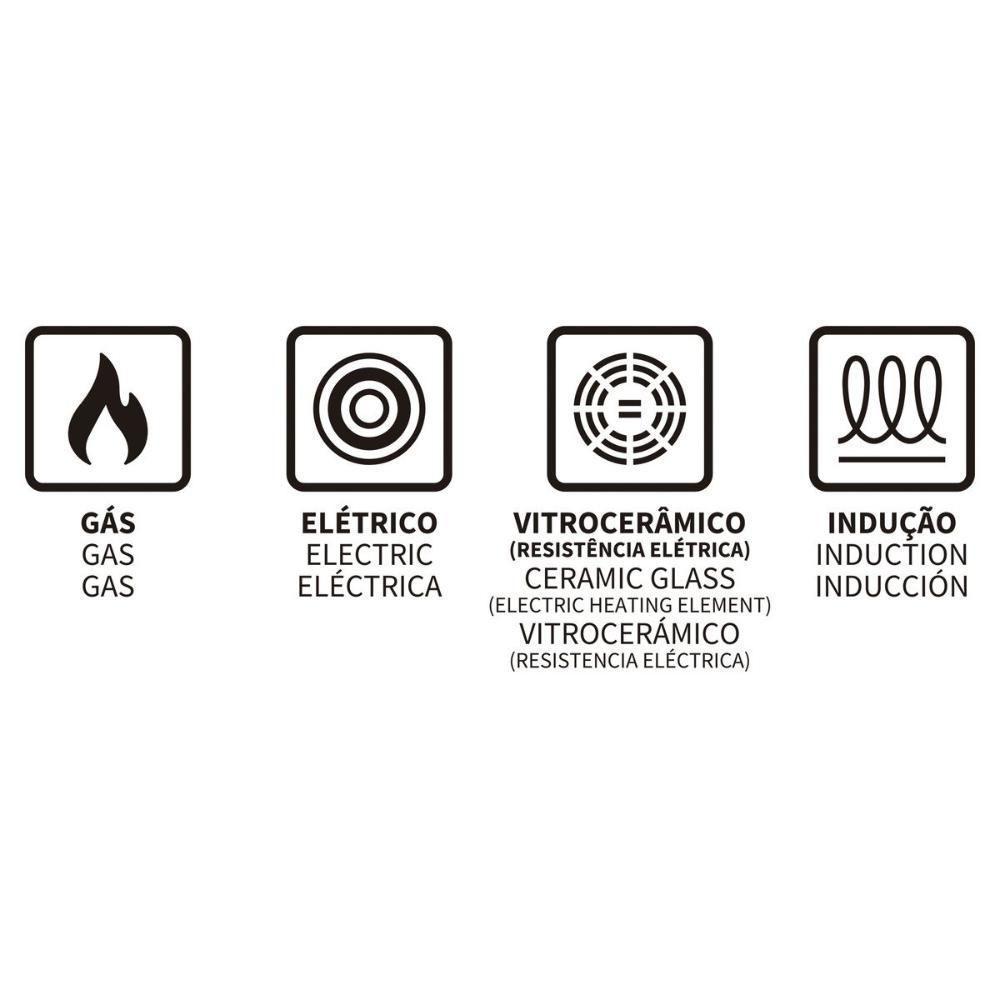 Caçarola Trento Em Ferro Esmaltado Com Interno Em Antiaderente Starflon Excellent 28 Cm 6 L - 4