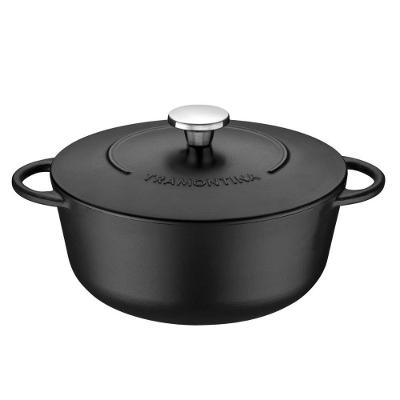 Caçarola Trento Em Ferro Esmaltado Com Interno Em Antiaderente Starflon Excellent 28 Cm 6 L