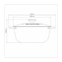 Caçarola Trento Em Ferro Esmaltado Com Interno Em Antiaderente Starflon Excellent 28 Cm 6 L - 7