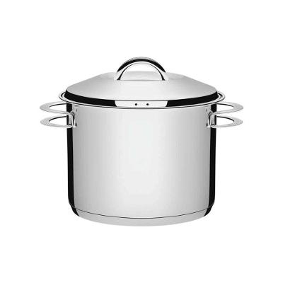 Caldeirão Tramontina Solar Em Aço Inox Fundo Triplo Com Tampa E Alças A 28 Cm 15,7 L Tramontina