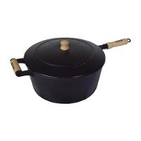 Caçarola De Ferro Com Cabo E Tampa De Ferro - 4,8 Lt - 1