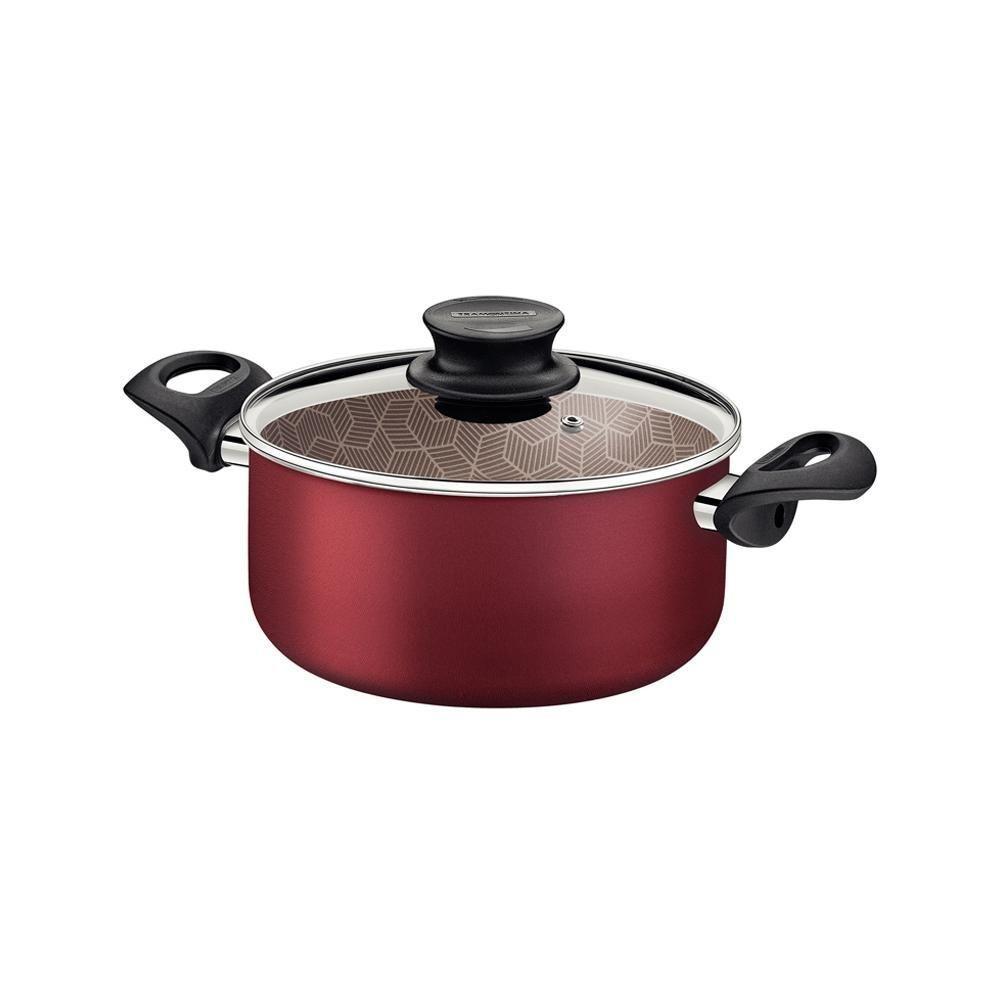 Caçarola Paris Alumínio Antiaderente Vermelho 18cm 2,1l Patv1 - Tramontina 20520718 - 1