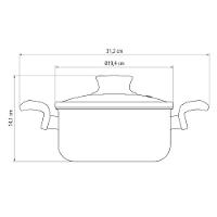 Caçarola Paris Alumínio Antiaderente Vermelho 18cm 2,1l Patv1 - Tramontina 20520718 - 5