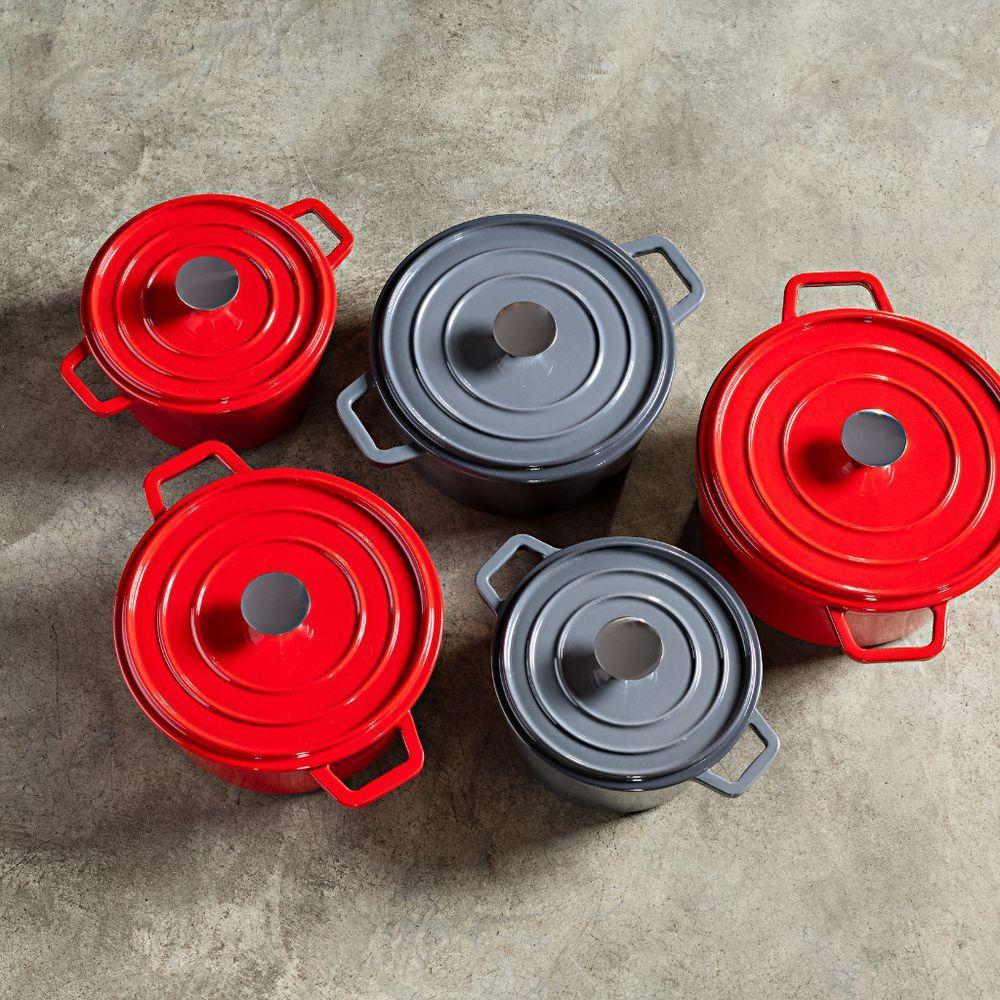 Caçarola Em Ferro Indução Sauté 26cm Haus Concept Vermelho - 4