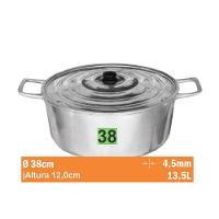 Cacarola Aluminio Batido Nr 38 Aluminio Jalice 1-01-38 - 1