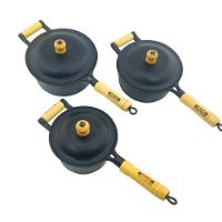 Jogo 3 Caçarolas De Ferro Fundido E Cabo Madeira - 1