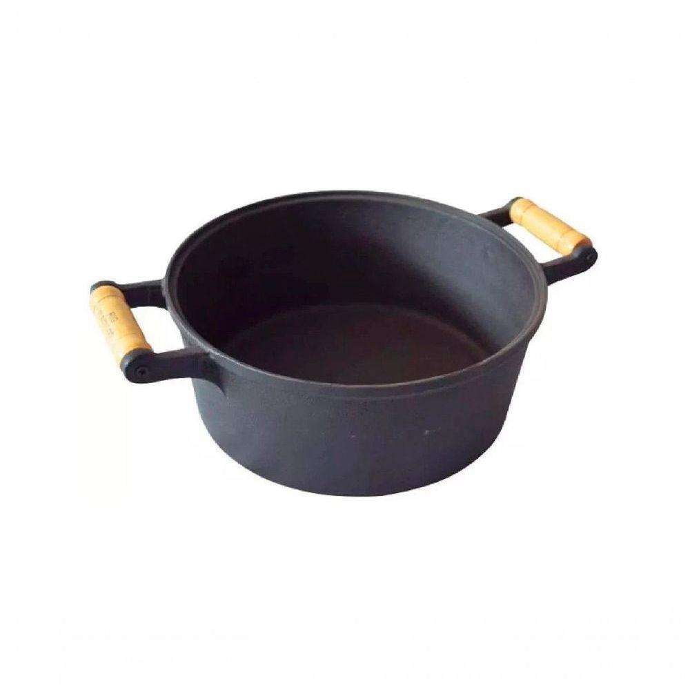 Caçarola De Ferro Fundido 2 Alças Sem Tampa - 1,8 Lt - 1