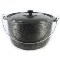 Caldeirão Alumínio Alça Galvanizada 24Cm Preto. - 1