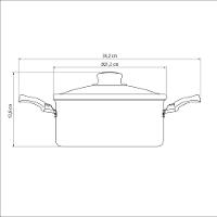 Caçarola Turim Alumínio Antiaderente Vermelho 20cm 2,8l Ptv2 - Tramontina 20261720 - 9
