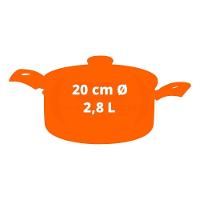 Caçarola Turim Alumínio Antiaderente Vermelho 20cm 2,8l Ptv2 - Tramontina 20261720 - 11