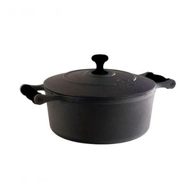 Caçarola Ferro Alça Silicone Preto Libaneza 2,4 Lts 20Cm