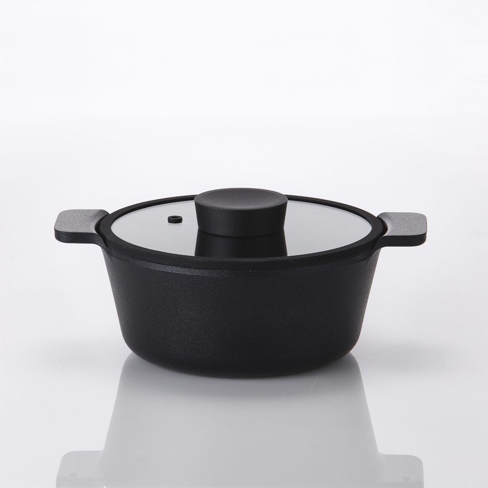 Caçarola 20Cm Neoflam Vulkan Aluminio Injetado Indução Preto - 1