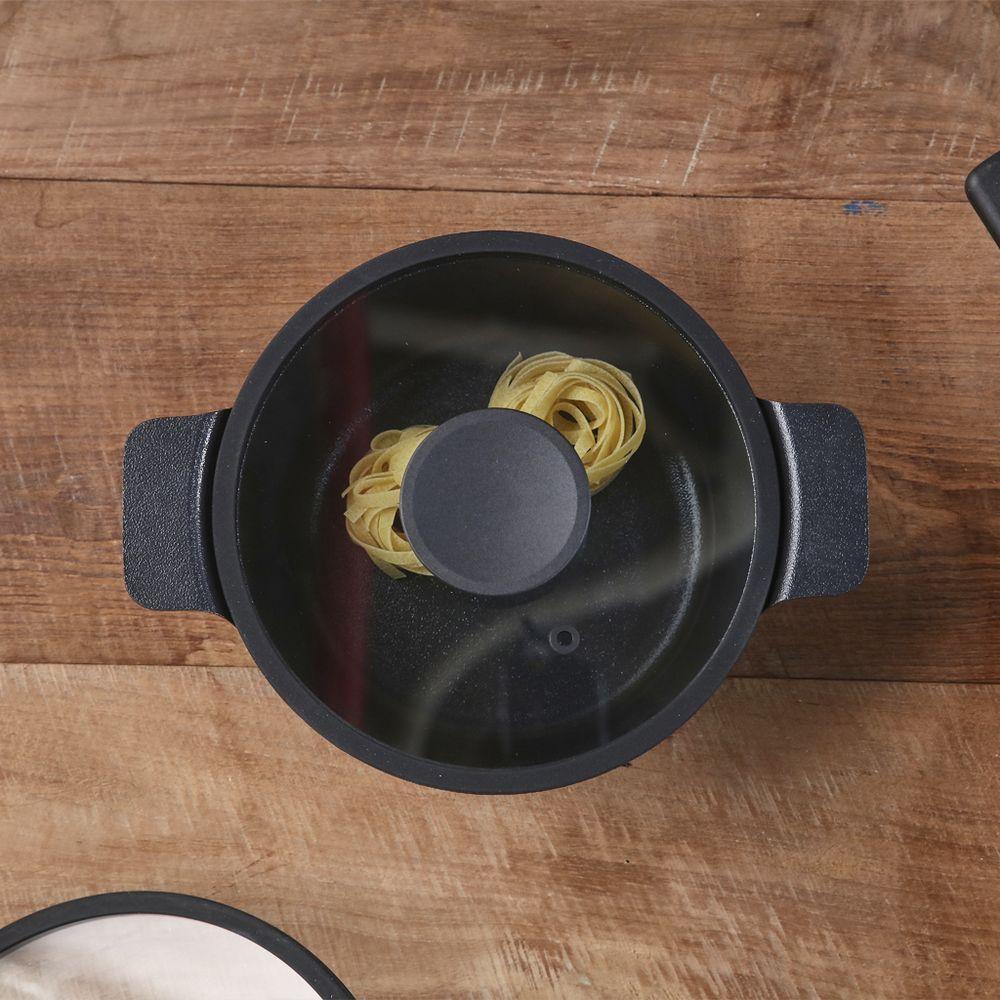 Caçarola 20Cm Neoflam Vulkan Aluminio Injetado Indução Preto - 3