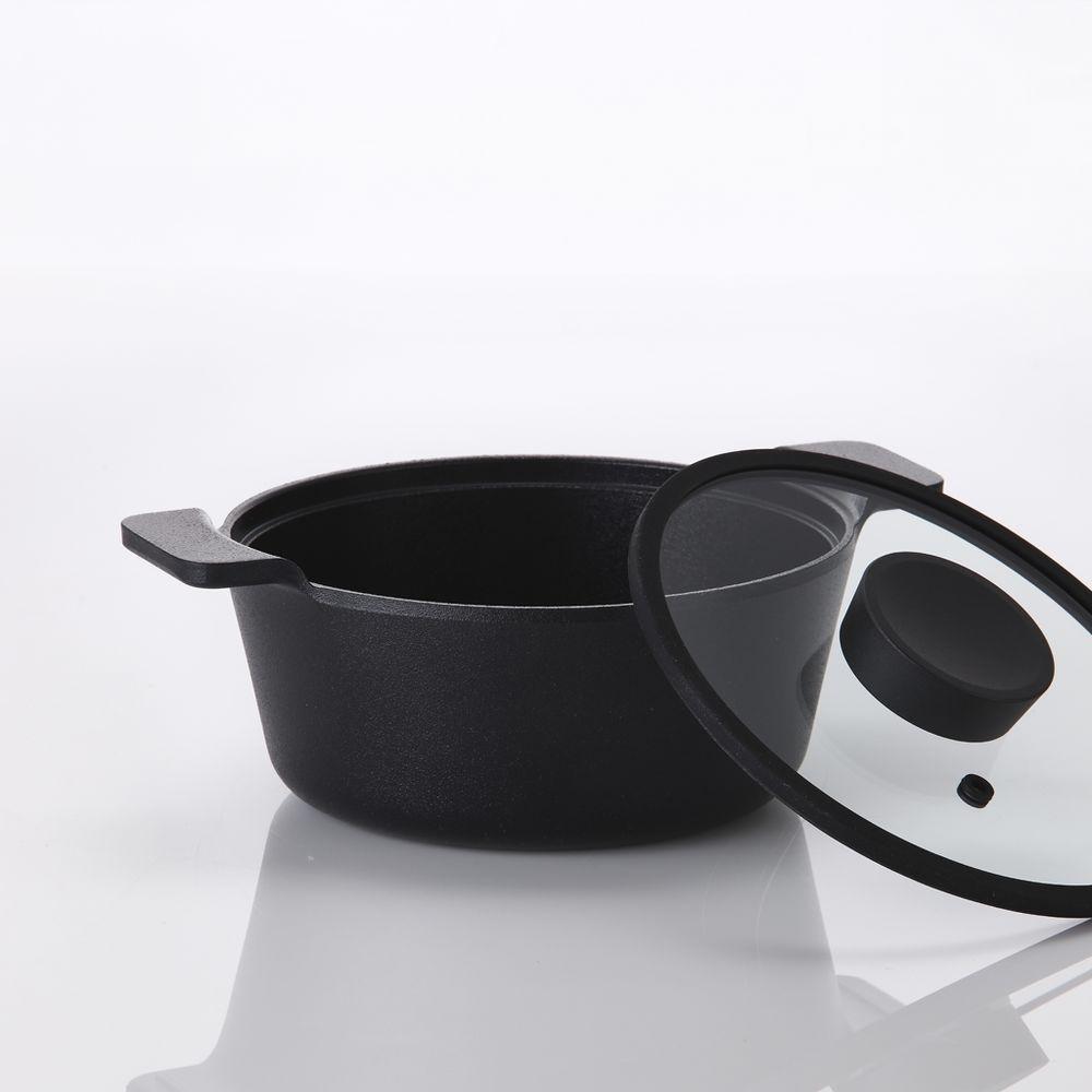 Caçarola 20Cm Neoflam Vulkan Aluminio Injetado Indução Preto - 4