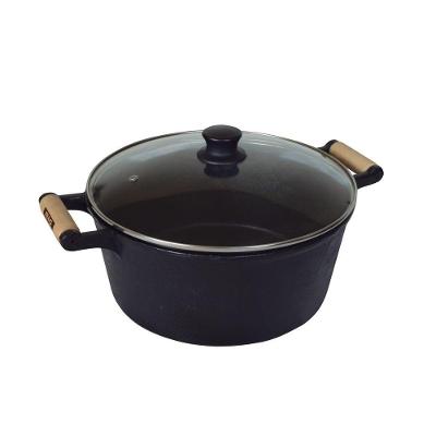 Caçarola De Ferro 2 Alças Com Tampa De Vidro - 1,1 Lt