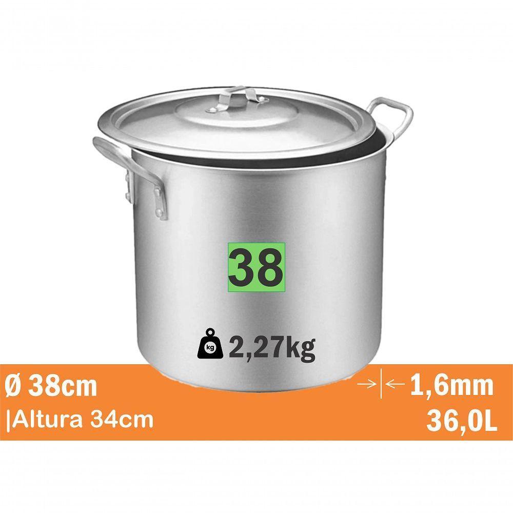 Caldeirao Standard Nr 38 36L Real 9738 - 1