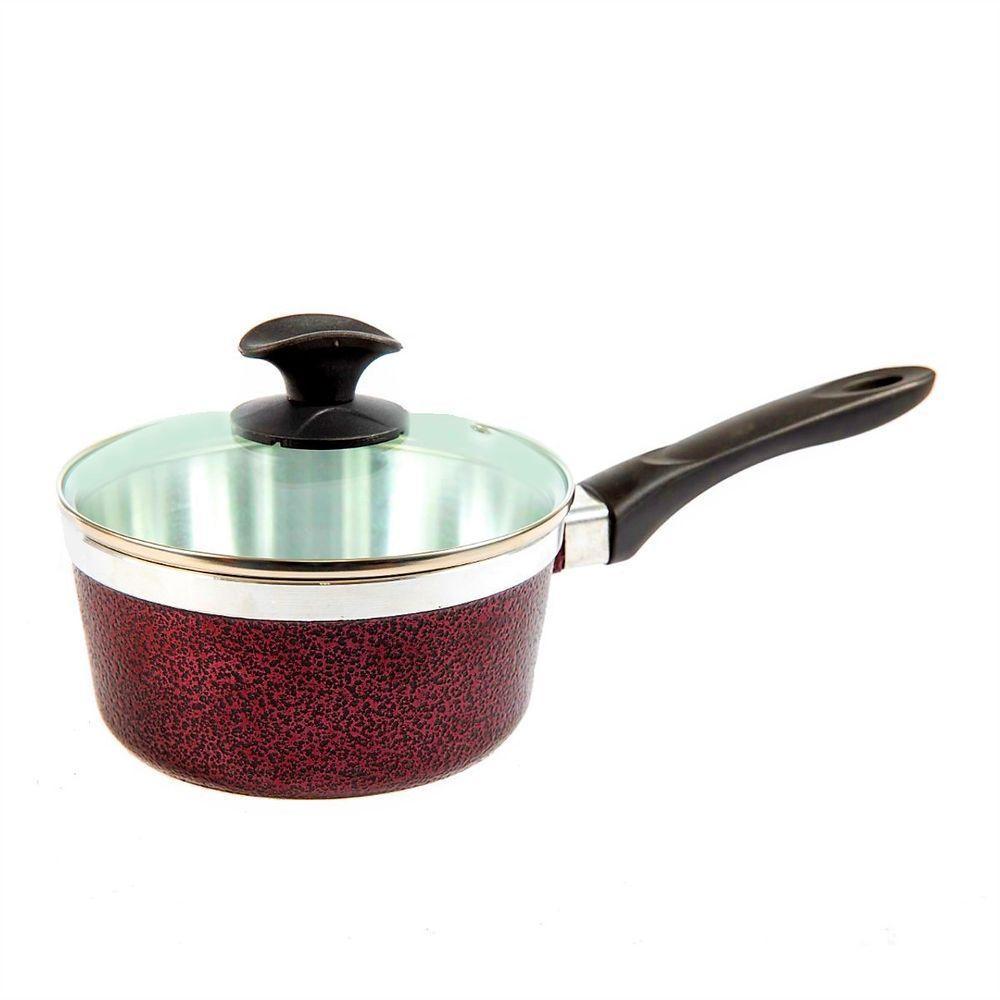 Caçarola Panela Alumínio Usinado Com Tampa Cereja Cb 22cm - 1