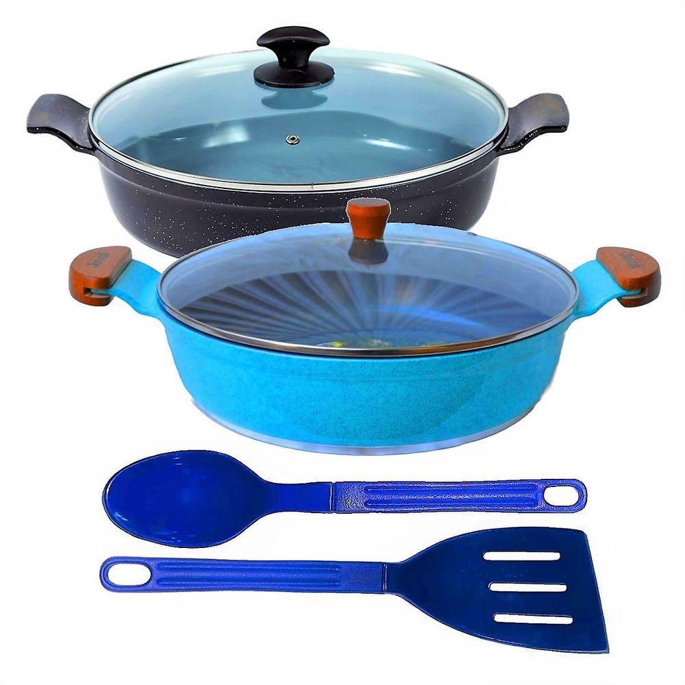 Jogo Frigideiras Antiaderente Em Cerâmica Aaeam 30Cm T01 N05 - 1