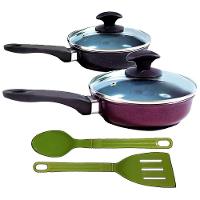 Jogo Frigideiras Antiaderente Cerâmica Javali 16E24 T04 N09 - 1