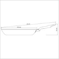 Frigideira Loreto Alumínio Antiaderente Starflon Cabo Baquelite 30 Cm 2,5 L Vermelho - 4