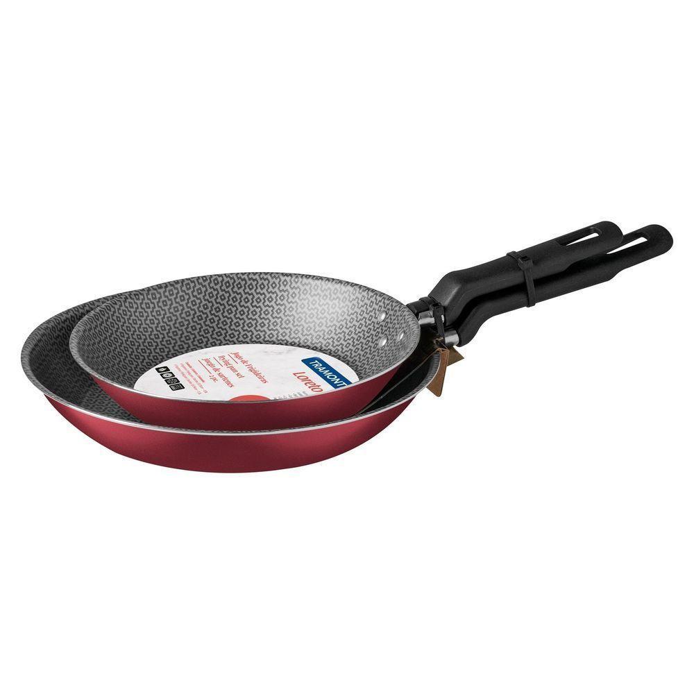 Jogo De Frigideiras Tramontina Loreto Em Alumínio Antiaderente Vermelho 2 Peças 20cm/24cm Tramontina - 9