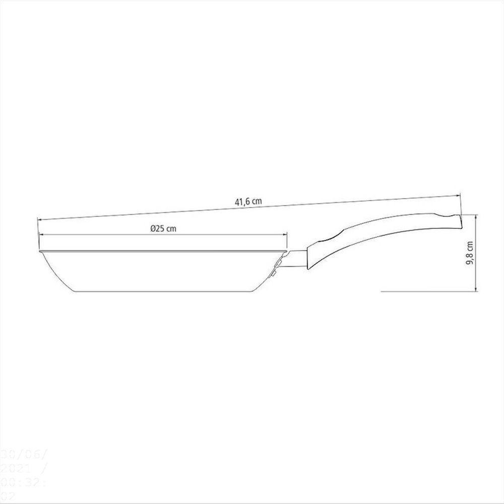 Frigideira Tramontina Turim Em Alumínio Antiaderente Starflon Max Chumbo 24cm 1,4l Tramontina - 2