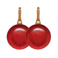 Kit 2 Frigideiras Nano Cerâmica Marmorizada Sem Óleo 22Cm - 1