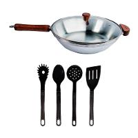 Frigideira Wok Funda Oriental Alumínio Usinado Talher02 28Cm - 1