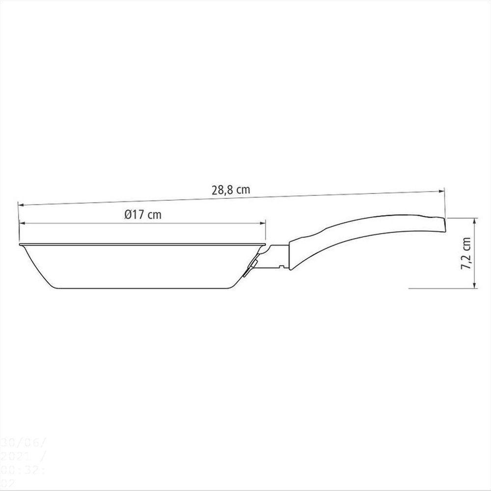 Frigideira Tramontina Turim Em Alumínio Antiaderente Starflon Max Chumbo 16cm 0,4l Tramontina - 2