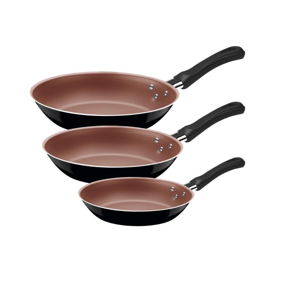 Jogo De Frigideiras Tramontina Caribe Interno Antiaderente P - 6