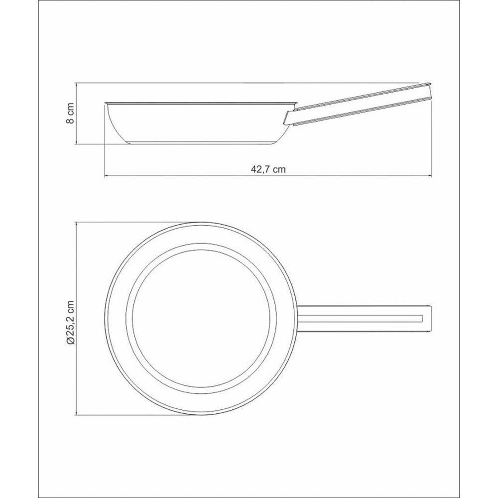 Frigideira Tramontina Brava Em Aço Inox Fundo Triplo Com Cabo 24 Cm 2,1 L Tramontina - 4