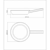 Frigideira Tramontina Brava Em Aço Inox Fundo Triplo Com Cabo 24 Cm 2,1 L Tramontina