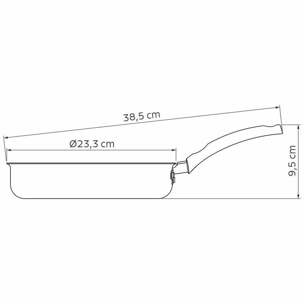 Frigideira Reta Tramontina Turim Antiaderente Starflon Max Vermelho 22 Cm 1,7 L Tramontina - 4
