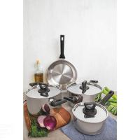 Frigideira Brava Baquelite Em Aço Inox Fundo Triplo Cabo De Baquelite 20 Cm 1,3 L - 5