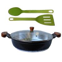 Frigideira Preto Craqueado Alumínio Usinado Talher 04 Am30cm - 1