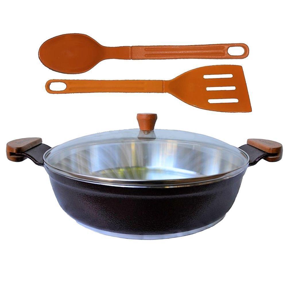 Frigideira Cereja Alumínio Fundido Usinado Talher 05 Am 30cm - 1