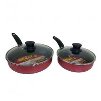 Kit 2 Frigideiras Antiaderente Com Tampa De Vidro 22 E 18cm - 1