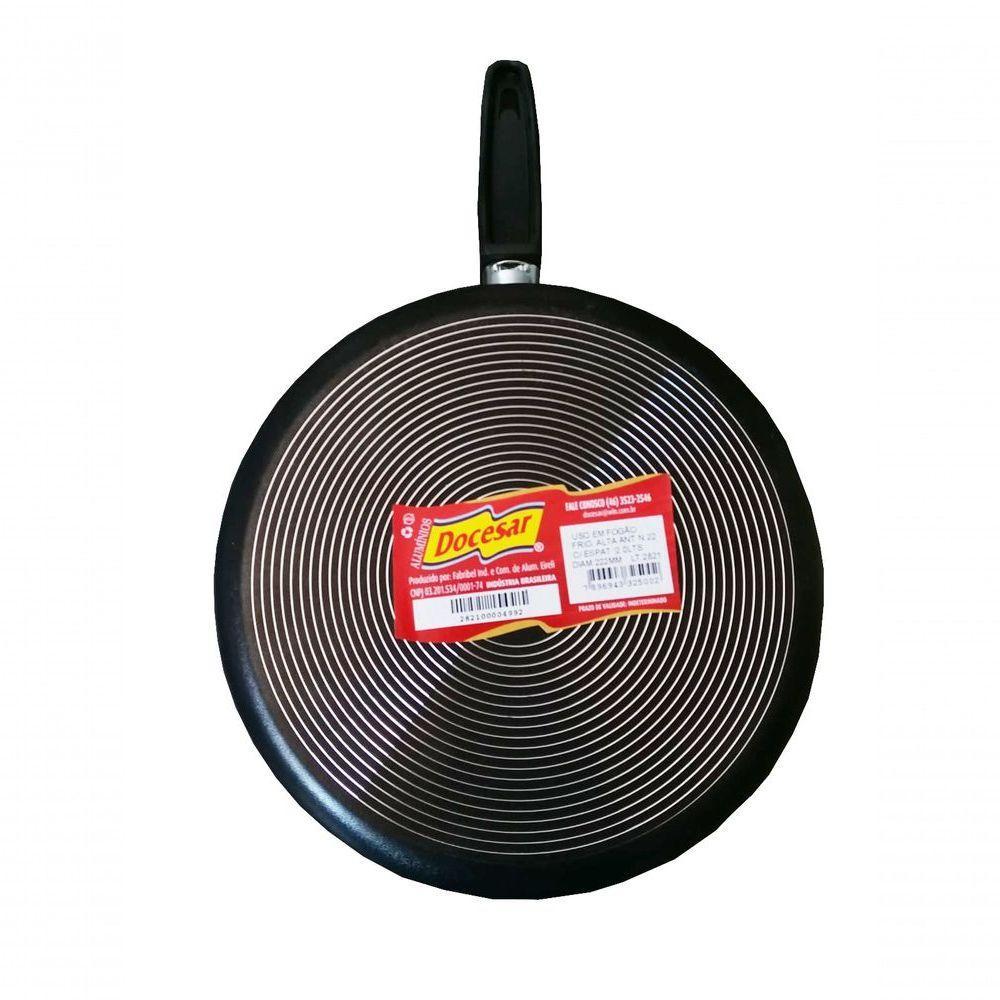 Frigideira Antiaderente Borda Alta 22cm Com Espatula Docesar - 3