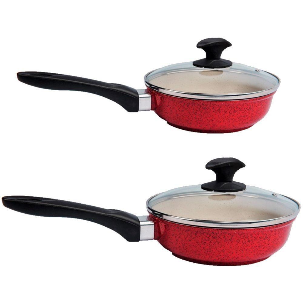 Jogo Frigideiras Antiaderente Marmorizado Javali 16e24cm N03 - 1