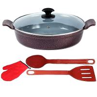 Frigideira Cereja Antiaderente Cerâmica Talher Luva 03 30cm - 1