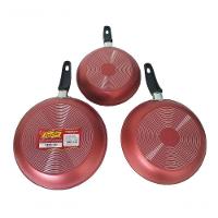 Kit 3 Frigideiras Antiaderentes 18, 20, 22cm Cereja Docesar - 3