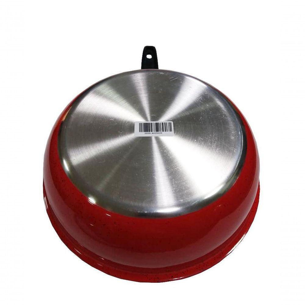 Frigideira Antiaderente Com Tampa Vermelha Pigmentada Belmar - 2