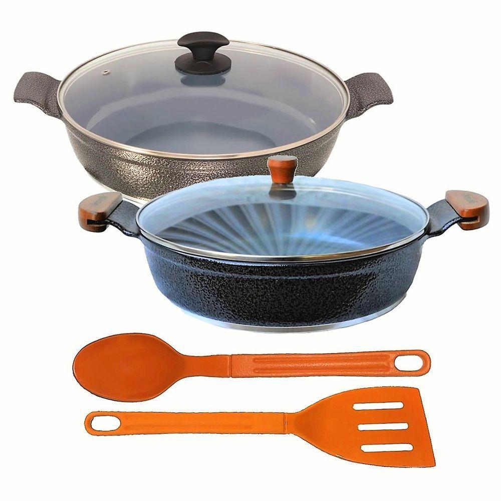 Jogo Frigideiras Antiaderente Em Cerâmica Aaeam 30Cm T05 N10 - 1