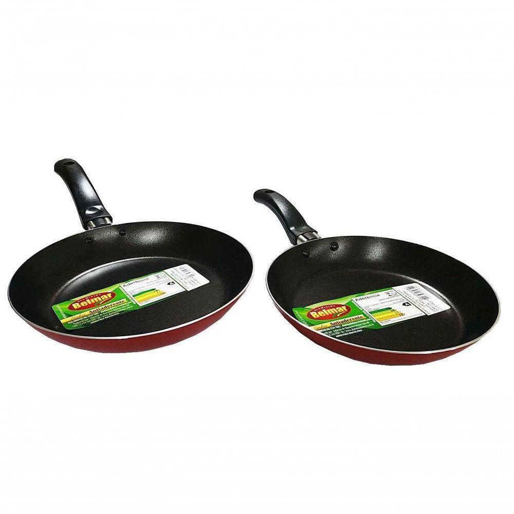 Kit 2 Frigideiras Antiaderente Cereja 20cm E 22cm Belmar - 1