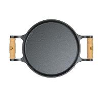 Frigideira Ferro Fundido Com Alças De Madeira Sem Tampa 22Cm. - 2