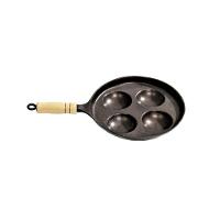 Frigideira Frita 04 Ovos Antiaderente Cabo De Madeira 23cm - 1