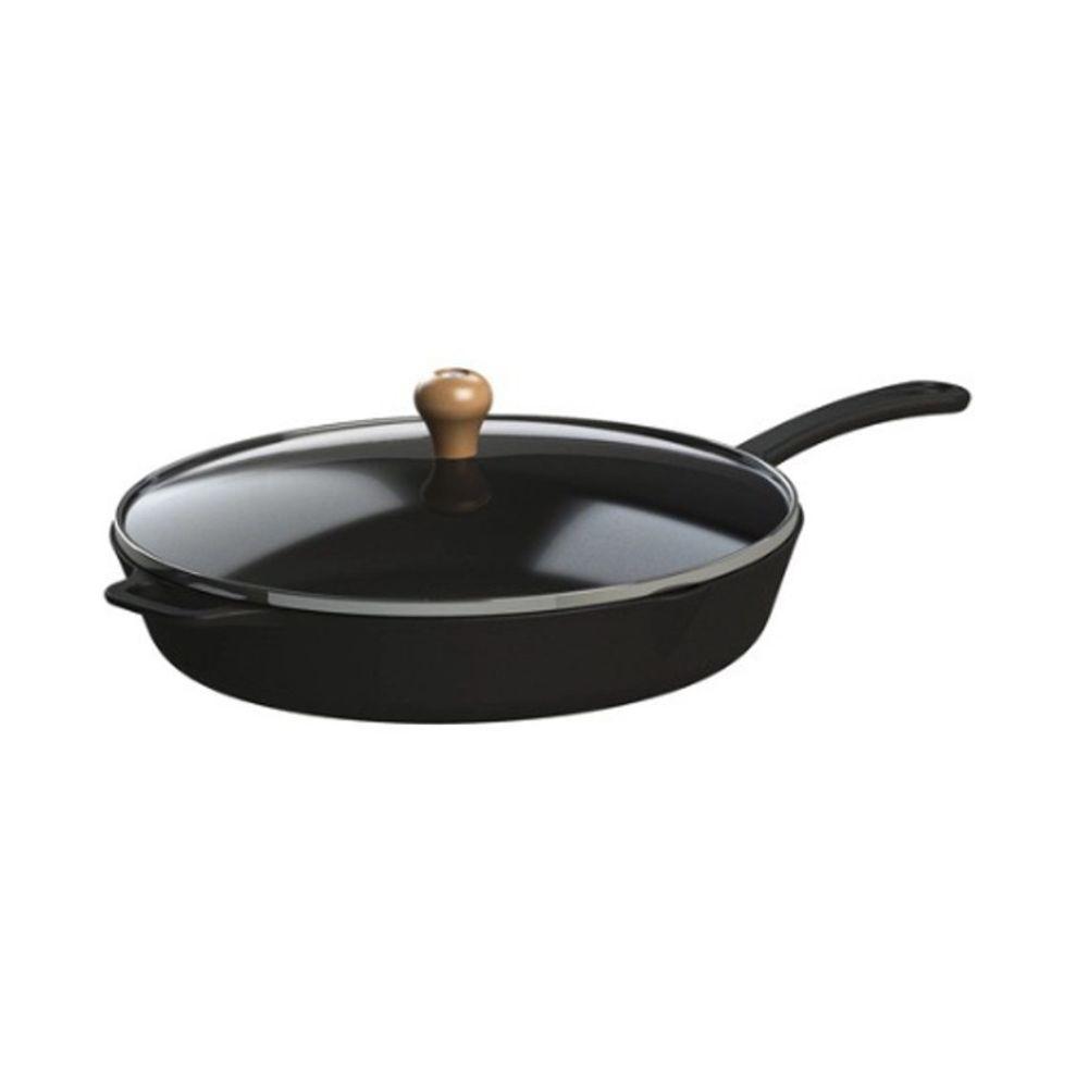 Frigideira Gourmet Cabo Ferro Tampa Vidro Libaneza 26 Cm - 1